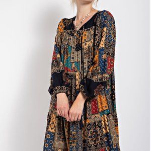 Bohemian Patchwork Maxi